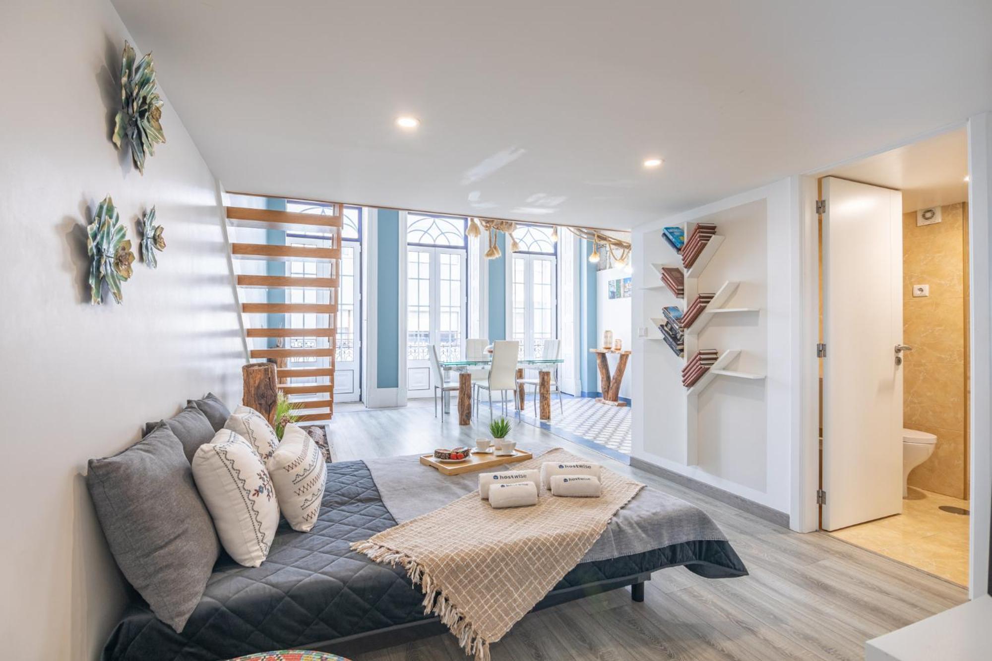 Deluxe Spacious Flats W Mezzanine By Host Wise Appartement Porto Kamer foto